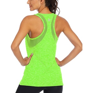 image:imageICTIVE Workout Tank Tops for Women Loose Fit Yoga Mesh Racerback Open Back Muscle ShirtsNeon Green