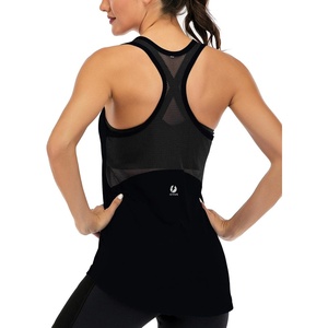 image:imageICTIVE Workout Tank Tops for Women Sleeveless Yoga Shirts for Women Mesh Racerback Muscle Tank TopsBlack