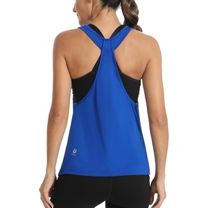 image:imageICTIVE Workout Tops for Women Sleeveless Open Back Muscle Racerback Exercise Tank ShirtsRoyal Blue